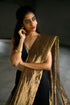 Handloom Black Chanderi Tissue Saree